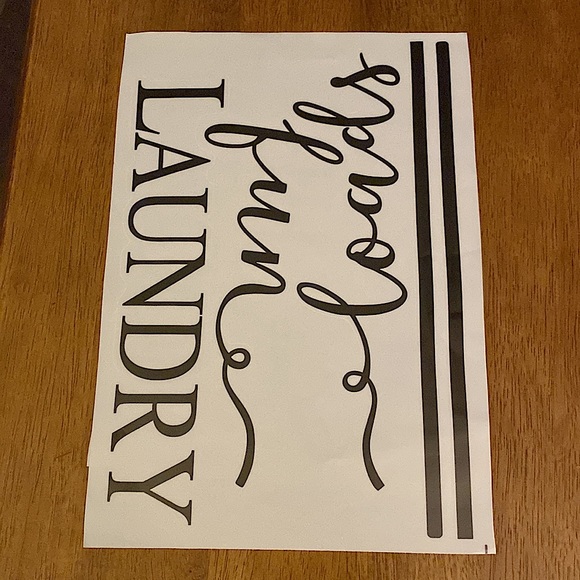NWT Laundry Room Peel & Stick Decals “Laundry Room - loads of fun”. - Picture 3 of 7